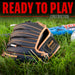 8.5 In. Performance Tee Ball Glove, Black/Tan, Right Hand Throw