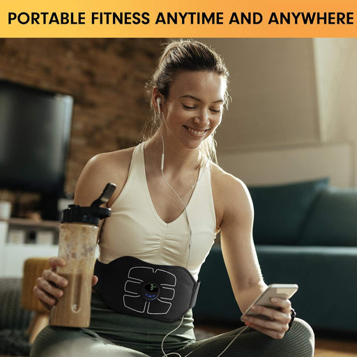 ABS Stimulator,Ab Machine,Abdominal Toning Belt Workout Portable Ab Stimulator Home Office Fitness Workout Equipment for Abdomen