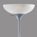 Mainstays 72'' Combo Floor Lamp with Adjustable Reading Lamp, Silver, Metal Material