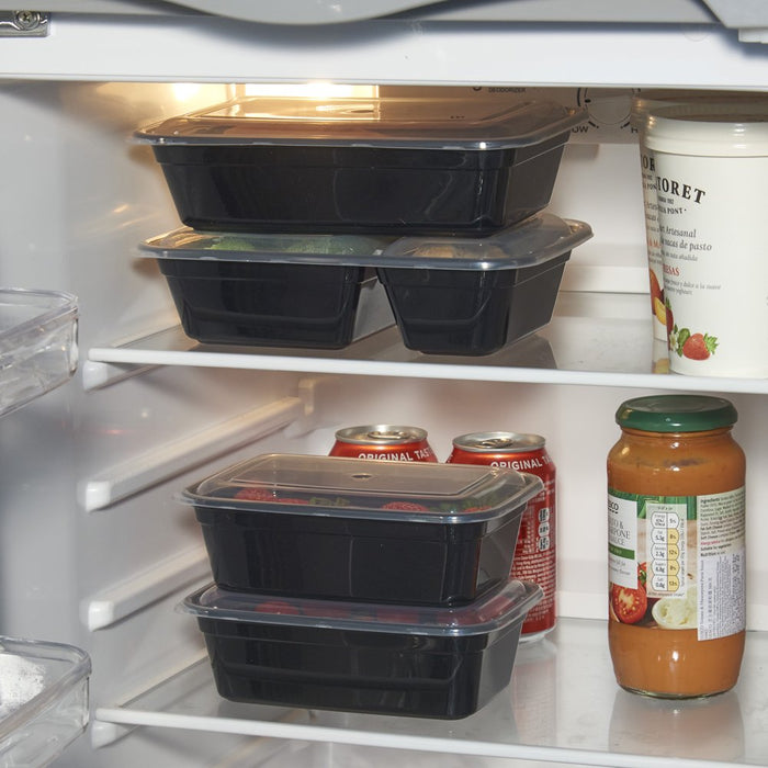 Mainstays 30 Piece 2-Compartment 3.8 Cup Meal Prep Food Storage Container