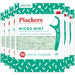 Plackers Micro Mint Dental Flossers, Fresh Mint Flavor, Fold-Out Toothpick, Super Tuffloss, Easy Storage with Sure-Zip Seal, 300 Count