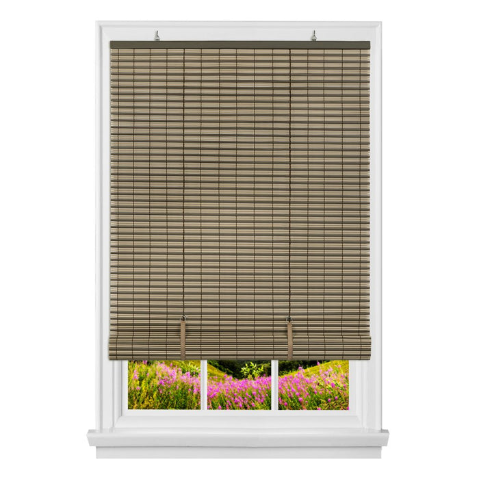 Achim 30" Cordless Vinyl Blackout Blinds, Brown, 30" X 72"
