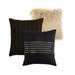 Mainstays 7-Piece Metallic Stripe Jacquard Comforter Set, Black and Gold, Full/Queen