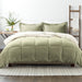 Sage & Ivory down Alternative, 3-Piece Reversible Comforter Set, Full/Queen, by Noble Linens