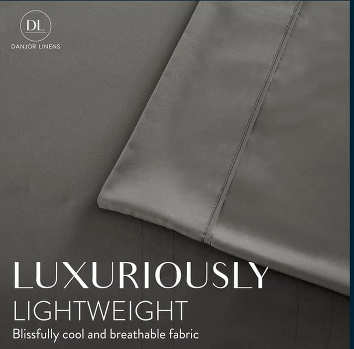 Grey Queen Size Bed Sheets Set - 6 Pc Soft Bedding & Pillowcases Set W/ Deep Pockets - Breathable, Wrinkle Free & Fade Resistant