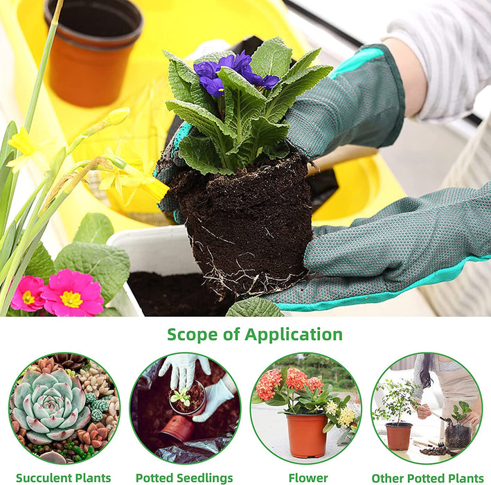 4" Plant Pots Small Plastic Plants Nursery Pot/Pots (100Pcs) Seedlings Flower Plant Container Seed Starting Pots for Plants Come with 100Pcs Plant Labels