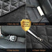 Dog Car Seat Covers, 100% Waterproof Scratch Proof Nonslip Dog Seat Cover, 600D Heavy Duty Seat Cover for Dogs, Dog Car Hammock Pet Seat Cover for Back Seat Car Trucks SUV