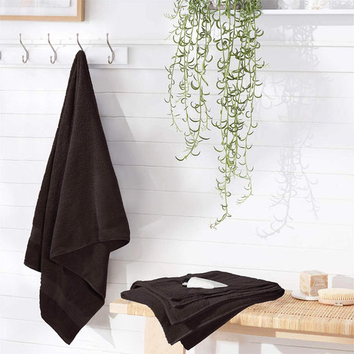 Premium Cotton 4 Pack Bath Towel Set - 100% Pure Cotton - 4 Bath Towels 27X54 - Ideal for Everyday Use - Ultra Soft & Highly Absorbent - Chocolate Brown