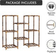Plant Stand Indoor, Outdoor Wood Plant Stands for Multiple Plants, Plant Shelf Ladder Table Plant Pot Stand for Living Room, Patio, Balcony, Plant Gardening Gift