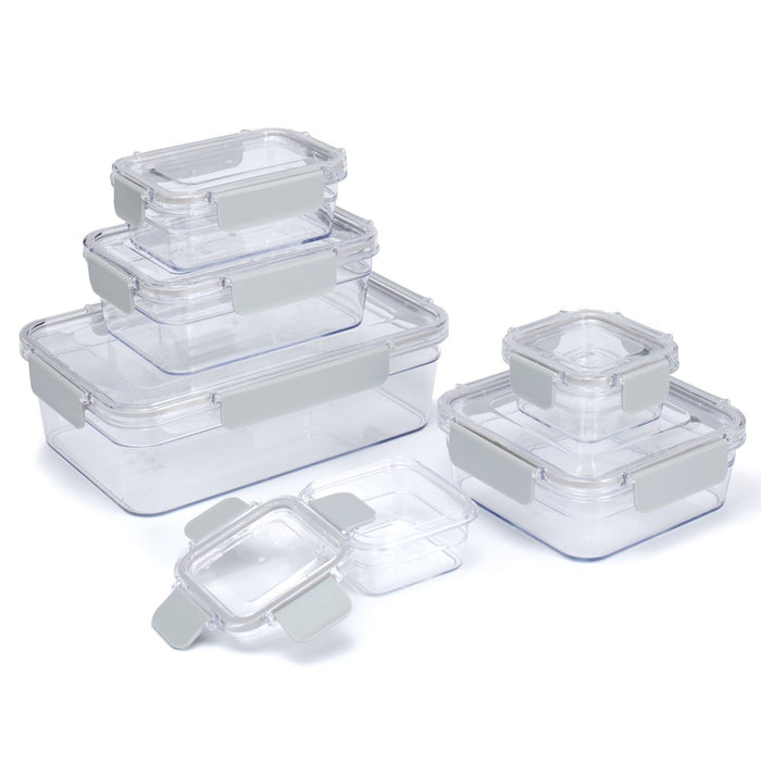 Mainstays 12 Piece Tritan Stain-Proof Food Storage Container Set