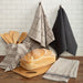 Mainstays Contemporary 4 Piece Kitchen Towel Set, Gray