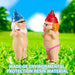 2 Pieces Naked Gnome Statue Garden Goblin-Art Decoration Peeing Gnome Naughty Garden Statue Fun Gnome Statue for Home Indoor or Outdoor Lawn Garden Decorations, Man and Woman（Stand Style）