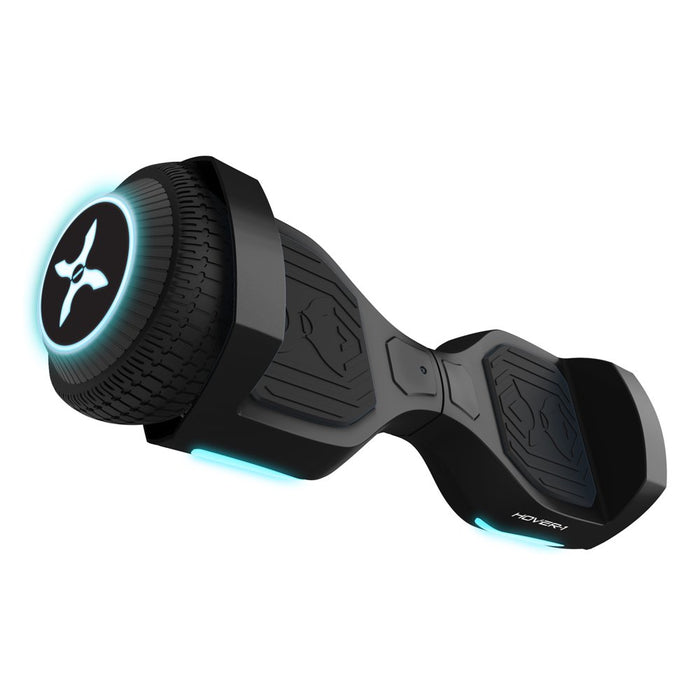 Hover-1 Rebel Kids Hoverboard W/ LED Headlight, 6 M Max Speed, 130 Lbs Max Weight, 3 Miles Max Distance - Black