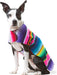 Dog Clothes - Handmade Dog Poncho from Authentic Mexican Blanket by  (Blue, Large)