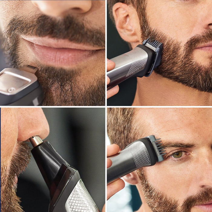 Multigroom Series 7000 23 Piece Mens Grooming Kit, Trimmer for Beard, Head, Body, and Face - No Blade Oil Needed, MG7750/49