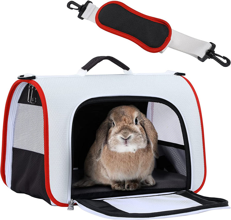 A4Pet Airline Approved Cat Carrier Expandable Dog Carriers,Soft-Sided Portable Pet Travel Washable Carrier for Kittens,Puppies,Rabbit,Hamsters