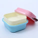 Kids Colorful Cartoon Small Lunch Box Portable Picnic 2 Layer Sealed Food Fruit Container Microwave Storage Bento Box