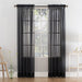 Mainstays Marjorie Sheer Voile Curtain, Single Panel, 59"W X 63"L, Black