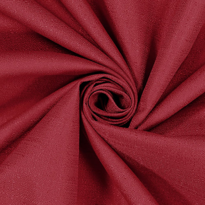 Eclipse Samara Solid Color Blackout Rod Pocket Single Curtain Panel, Chili Red, 42 X 54