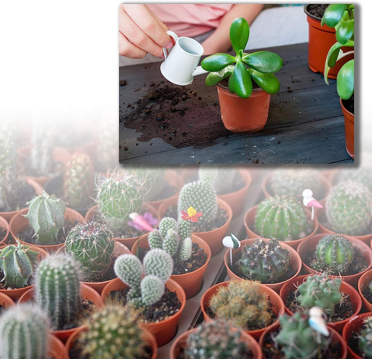 100 Pieces Plastic Plant Nursery Pots Reusable Plant Seeding Nursery Pot Flower Plant Containers Seed Starting Pots for Gardens, 3 Sizes (Brown)