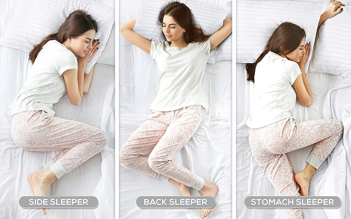 Bed Pillows for Sleeping Queen Size (White), Set of 2, Cooling Hotel Quality, for Back, Stomach or Side Sleepers