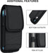 Cell Phone Pouch Nylon Belt Holster Case Compatible with Iphone 14 13 12 11 Pro Max, XS Max, Samsung Galaxy S21 FE S20+ S22 Ultra A12 A13 A53 A32 A52 A22 A42, X-Large