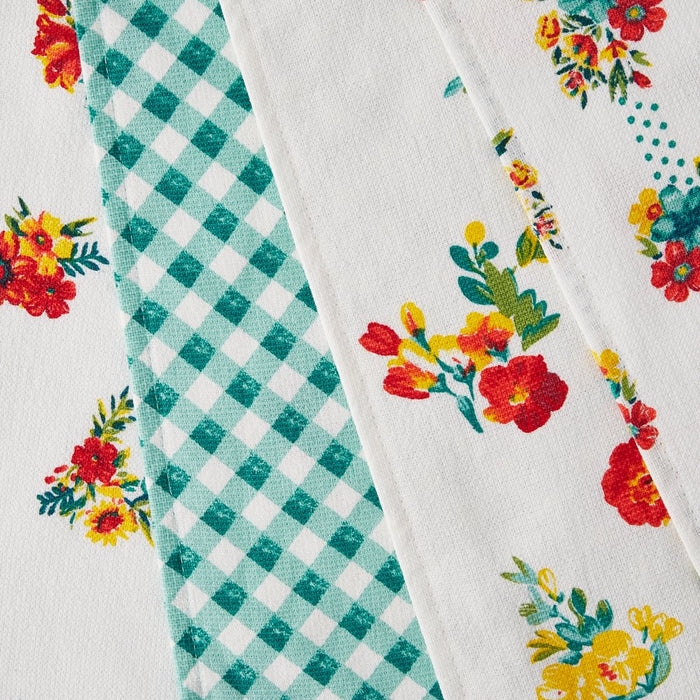 The Pioneer Woman Biscuits & Gravy Kitchen Towel Set, Multicolor, 16"W X 28"L, 4 Piece