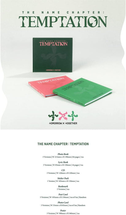 TOMORROW X TOGETHER TXT - the NAME CHAPTER : TEMPTATION Album (Daydream Ver.)