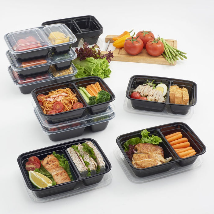 Mainstays 30 Piece 2-Compartment 3.8 Cup Meal Prep Food Storage Container