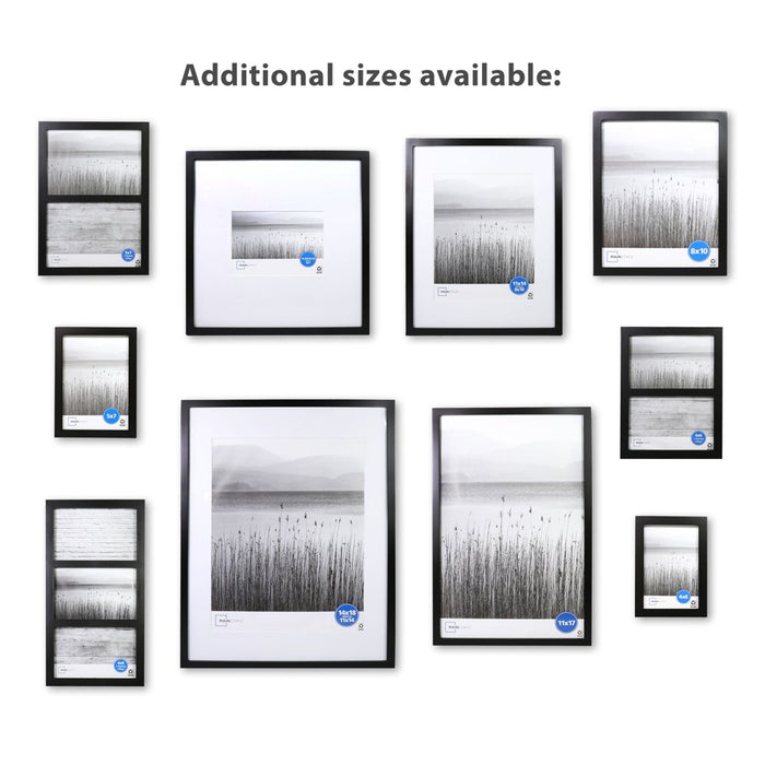 8X10 Black 0.5" Gallery Wall Picture Frame, Set of 6