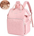 Knitting Bag Backpack, Yarn Storage Organizer Large Crochet Bag Tote Water Resistant Yarn Holder Case for Carrying Projects, Knitting Needles, Crochet Hooks and Other Accessories (Pink)