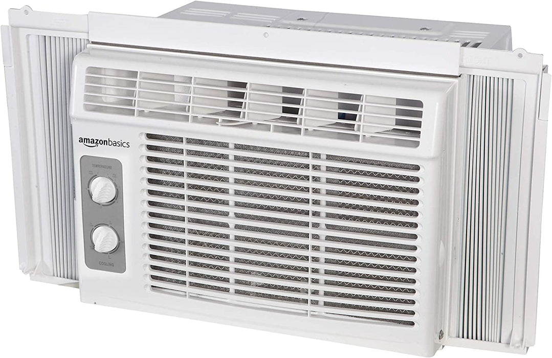Window-Mounted Air Conditioner with Mechanical Control - Cools 150 Square Feet, 5000 BTU, AC Unit