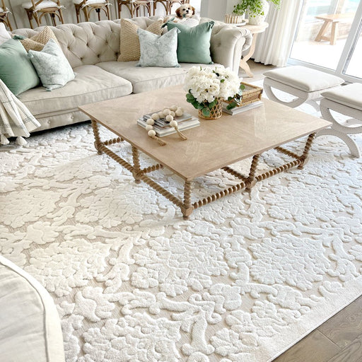 My Texas House Charlotte, Transitional, Damask, Woven Area Rug, 7'9" X 10'10"