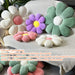 Flower Pillow，Flower Shaped Throw Pillow，Flower Floor Pillow Cushion Home Decorative Cute Seating Daisy Flower Cushion for Sofa Chair Bed