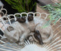 Sleeping Cat Garden Statues Outdoor - Sparrows on Cat Figurine 12" X 8" X 4.5"