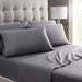 Hotel Style 800 Thread Count Cotton Rich Sateen Bed Sheet Set, Queen, Silver, Set of 6