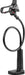 Plastic Flexible Long Arms Gooseneck Clip Clamp Stand Universal Cell Phone Holder - Black