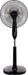 Oscillating Dual Blade Standing Pedestal Fan with Remote - 16-Inch, Black