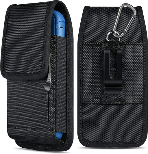 Phone Holster Fits Iphone 14 11 12 13 Pro Max 8 7 6 plus Samsung Galaxy S21 S20 FE plus Ultra S10E S9 A32 A12 A13 A11 A10E A02S Nylon Cell Pouch Zipper Storage Pocket Holder