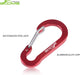CC1 Multi-Use Carabiner Clip, 6 Pack Small Caribeener Clips, Mini Keychain Caribeaner Clip 2 Inch, Aluminum D Ring Carabiners, Multi-Colored