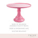 Twine Green Melamine Cupcake and Cake Stand - Dessert Accessory, Pink