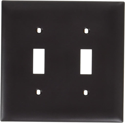 Legrand - Pass & Seymour TP2 TP1WCP10 Toggle Switch Wall Plates, 2-Gang, Brown