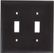 Legrand - Pass & Seymour TP2 TP1WCP10 Toggle Switch Wall Plates, 2-Gang, Brown