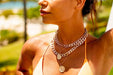 Mjartoria Gold Layered Necklaces for Women Trendy Retro Coin Pendant Gold Necklace Dainty Chunky Link Chain Choker Necklaces for Girls Jewelry Birthday Gifts