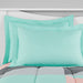 Mainstays Gray and Teal Geometric 8 Piece Bed in a Bag Comforter Set with Sheets, Queen