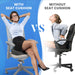 Seat Cushion, Office Chair Cushions, Car Seat Cushion, Non-Slip Sciatica & Back Coccyx Tailbonepain Relief Chair Pad, Memory Foam Pillow for Computer Desk, Wheelchair, Driving (Grey)