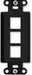 On-Q WP3413WH10 High Impact Flame Retardant Plastic 3-Port Decorator Outlet Strap, White, 10 Count