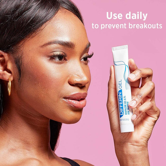 Acne Treatment Differin Gel, 30 Day Supply, Retinoid Treatment for Face with 0.1% Adapalene, Gentle Skin Care for Acne Prone Sensitive Skin, 15G Tube (Packaging May V