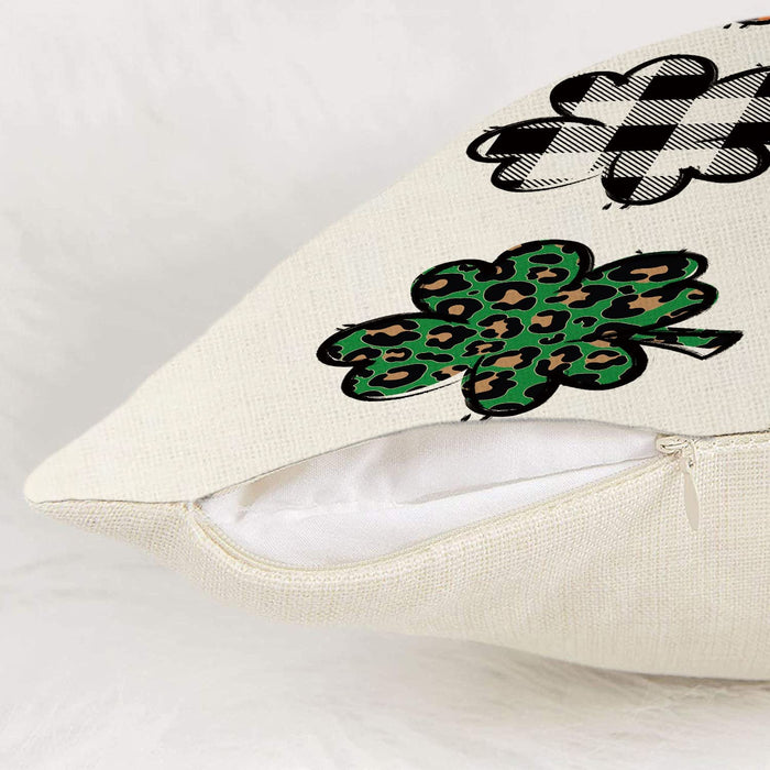 St Patricks Day Pillow Covers 20X12 Inch Shamrock Clovers Throw Pillows Home Sofa Decor Pillowcase Happy St. Patrick'S Day Pillows Decoration Cushion Cases