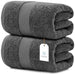 Luxury Bath Sheet Towels Extra Large 35X70 Inch | 2 Pack, Grey